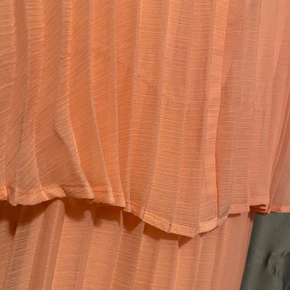 Bar III Pleated peach dress - Picture 2 of 5